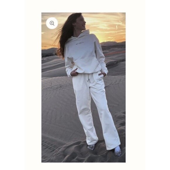 Women's White Track Pants - Picture 1 of 10